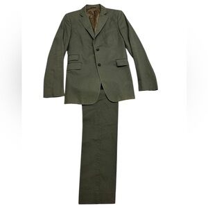 Costume National Homme Vintage Olive Green Suit — Made in Italy